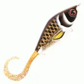 Strike Pro Guppie jerkbait Spotted Bullhead Gold Glitter