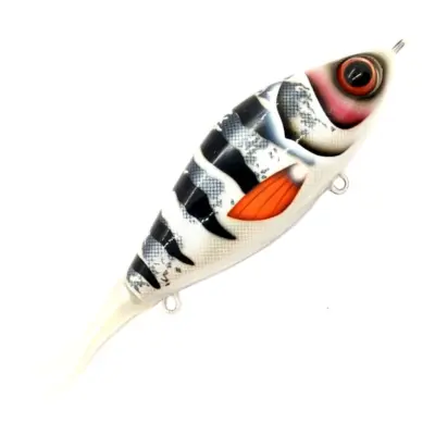 Strike Pro Guppie Jr 11 cm jerkbait Silver Koi Pearl White