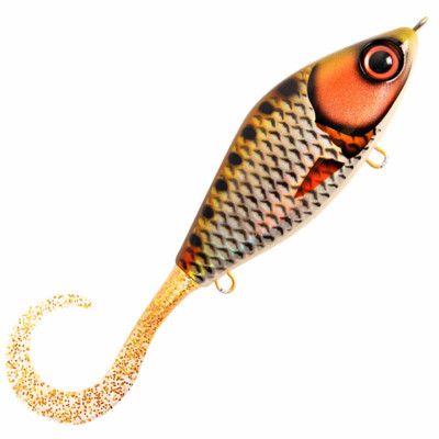 Strike Pro Guppie Jr jerk Golden Ridgeback Gold Glitter