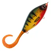 Strike Pro Guppie Jr jerkbait Red Perch Mossgreen Glitter