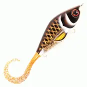 Strike Pro Guppie Jr Shallow jerkbait Spotted Bullhead Gold Glitter