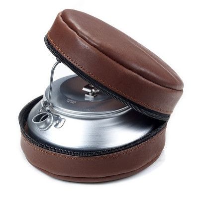 Lemmel Kaffe kaffepanna 0.9L med skinnfodral