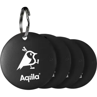 Aqiila Tagbird: Item finder 4-Pack Black