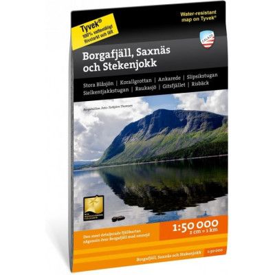 Calazo förlag Borgafjäll, Saxnäs och Stekenjokk 1:50.000 NoColour