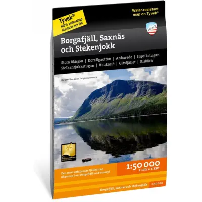 Calazo förlag Borgafjäll, Saxnäs och Stekenjokk 1:50.000 NoColour