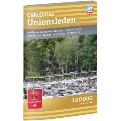 Calazo Cykelatlas Unionsleden 1:50 000