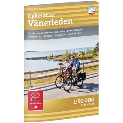 Calazo Cykelatlas Vänerleden 1:50 000