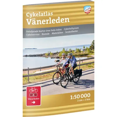 Calazo förlag Cykelatlas Vänerleden 1:50.000 NoColour
