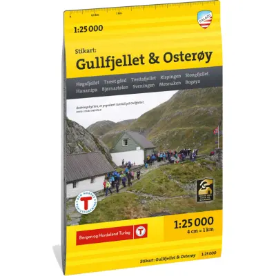 Calazo förlag Gullfjellet & Osterøy 1:25 000 Trail map