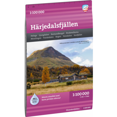 Calazo förlag Härjedalsfjällen 1:100 000 NoColour