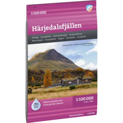 Calazo förlag Härjedalsfjällen 1:100 000 NoColour