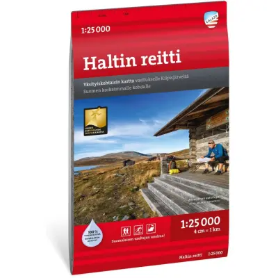 Calazo förlag Haltin Reitti 1:25 000 Alpine map