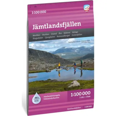 Calazo förlag Jämtlandsfjällen 1:100000 Multi