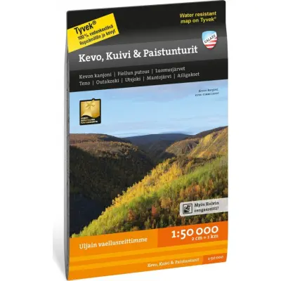 Calazo förlag Kevo, Kuivi & Paistunturit 1:50000 Multi