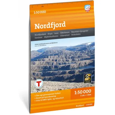 Calazo förlag Nordfjord 1:50 000 Hiking map