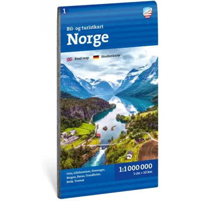 Calazo förlag Norge 1:1 Milj Road map