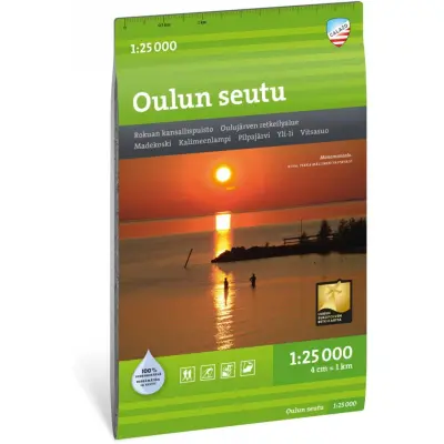 Calazo förlag Oulun Seutu 1:25 000 Topographic map