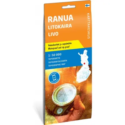Calazo förlag Ranua, Litokaira & Livo 1:50 000 Topographic map