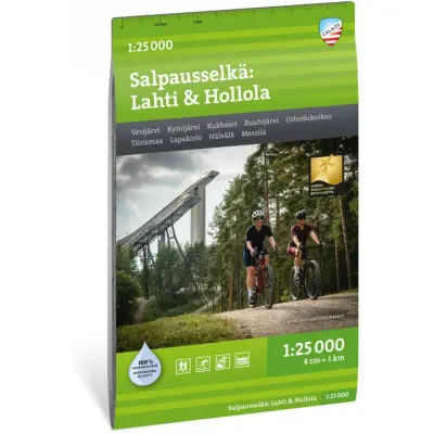Calazo förlag Salpausselkä: Lahti & Hollola 1:25 000 Topographic map