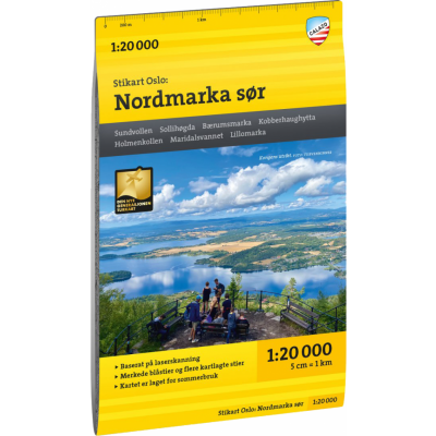 Calazo förlag Stikart Oslo Nordmarka sør 1:20.000 NoColour