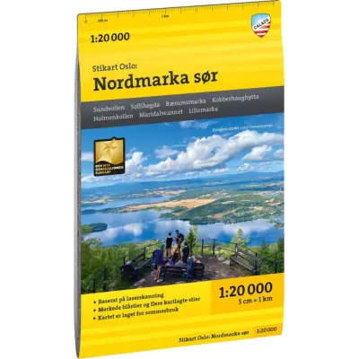 Calazo förlag Stikart Oslo Nordmarka sør 1:20.000 NoColour
