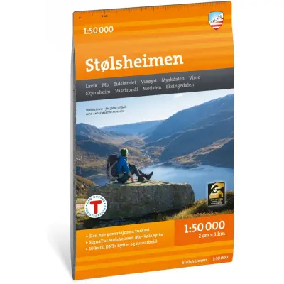 Calazo förlag Stølsheimen 1:50 000 Hiking map