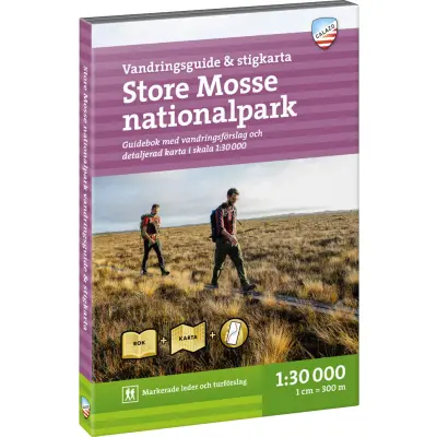Calazo förlag Store Mosse nationalpark - vandringsguide och stigkarta NoColour