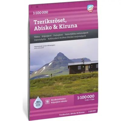 Calazo förlag Treriksröset, Abisko & Kiruna 1:100000 Multi