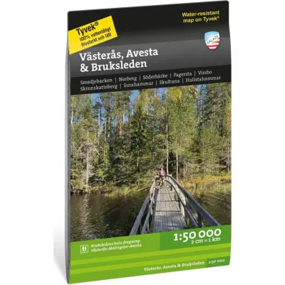Calazo förlag Västerås Avesta Bruksleden 1:50 000 Nocolour