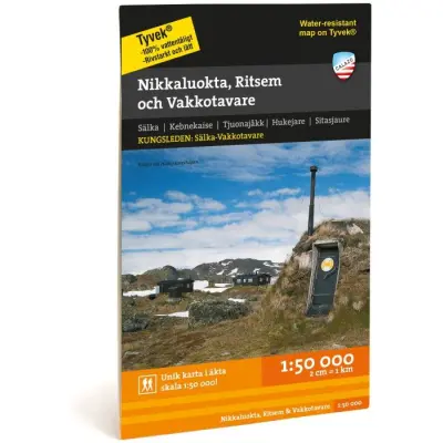 Calazo Fjällkarta Nikkaluokta, Ritsem&Vakkotavare 1:50 000