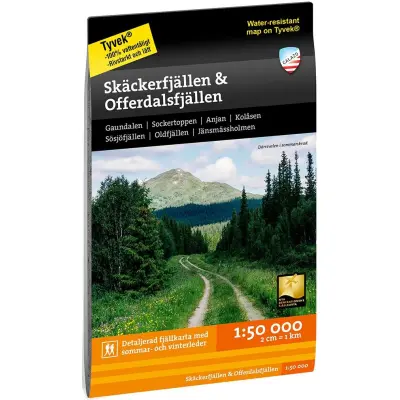 Calazo Fjällkarta Skäckerfjällen&Offerdalsfjällen 1:50 000