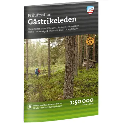 Calazo Friluftsatlas Gästrikeleden 1:50 000