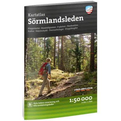 Calazo Friluftsatlas Sörmlandsleden 1:50 000 3:e upplagan