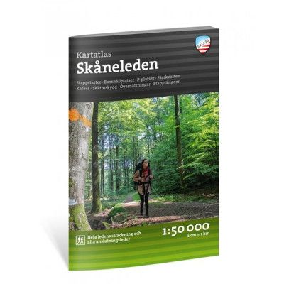 Calazo Friluftsatlas Skåneleden 1:50.000