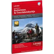 Calazo Høyfjellskart Breheimen&Tverrådalskyrkja 1:25.000