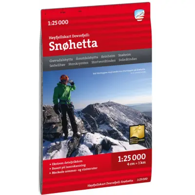 Calazo Høyfjellskart Dovrefjell: Snøhetta 1:25 000