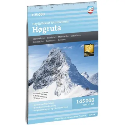 Calazo Høyfjellskart Jotunheimen: Högruta 1:20 000