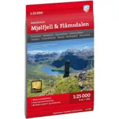 Calazo Høyfjellskart Mjølfjell&Flåmsdalen 1:25.000