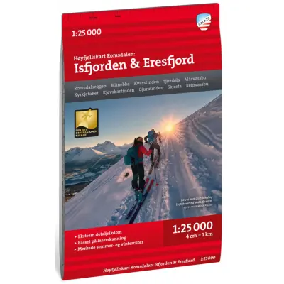 Calazo Høyfjellskart Romsdalen: Trolltindan&Høgstolen 1:25 000