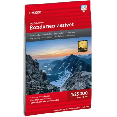 Calazo Høyfjellskart Rondanemassivet 1:25 000