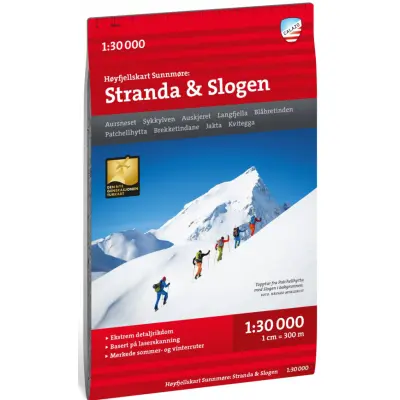 Calazo Høyfjellskart Sunnmøre: Stranda&Slogan 1:30 000