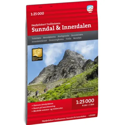 Calazo Høyfjellskart Trollheimen: Sunndal&Innerdalen 1:25 000