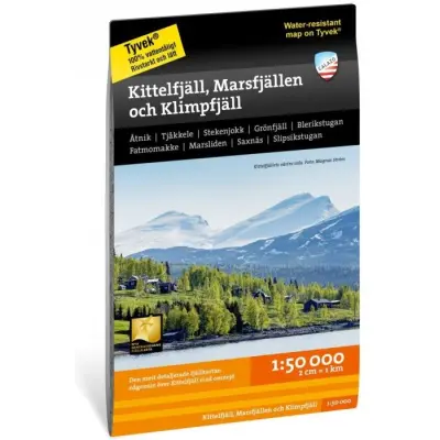 Calazo Kittelfjäll, Marsfjällen&Klimpfjäll 1:50 000