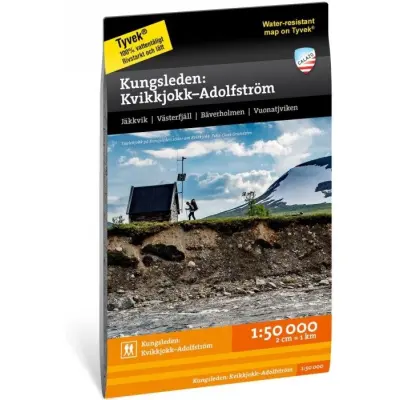 Calazo Kungsleden: Kvikkjokk - Adolfström 1:50 000