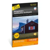 Calazo Kungsleden: saltol-kvikkjokk tyvek vandringskarta, utanför Finland