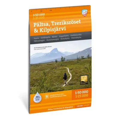 Calazo Pältsa Treriksröset Kilpisjärvi vandringskarta, Finland