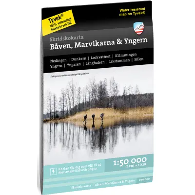 Calazo Skridskokarta Båven, Marvikarna&Yngern 1:50 000