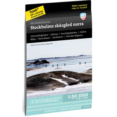 Calazo Skridskokarta Stockholms skärgård norra 1:50 000