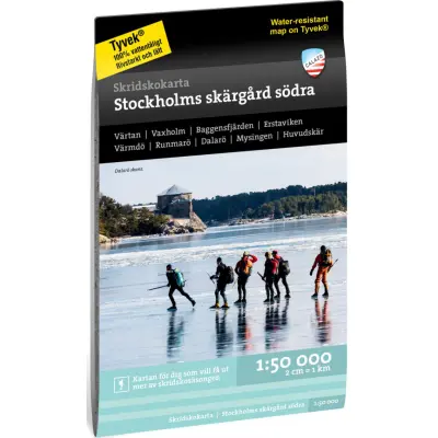Calazo Skridskokarta Stockholms skärgård södra 1:50 000