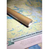 Calazo Skrinnarens väggkarta över Mälaren 1:125 000